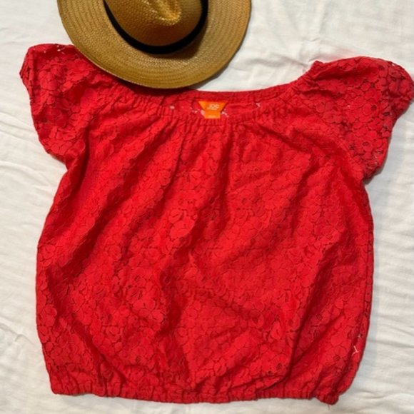 Joe Fresh Tops - Lace Top with Cap Sleeve - Size M